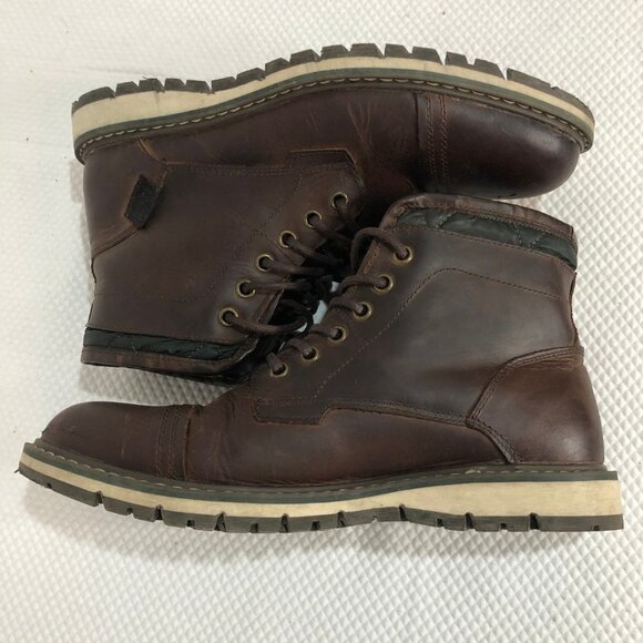 PEGABO Brown Leather Fleece Lined Casual/Work Boots Size 9 (42) - Picture 7 of 14